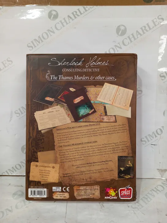 SHERLOCK HOLMES THE THAMES MURDERS & OTHER CASES BOARD GAME