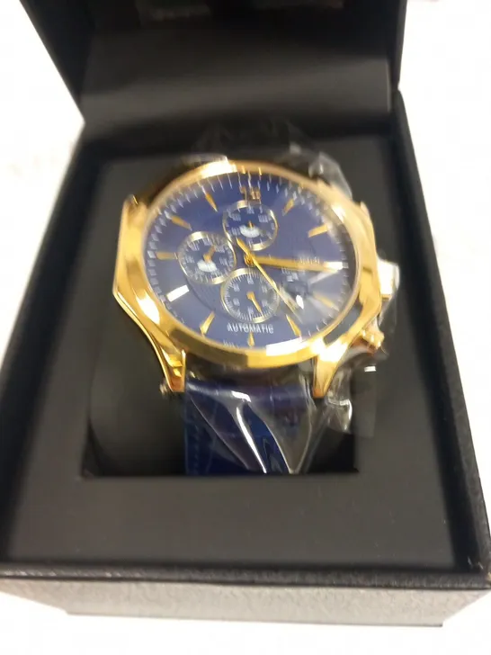 GAMAGES OF LONDON LIMITED EDITION HAND ASSEMBLED GRANDEUR AUTOMATIC BLUE