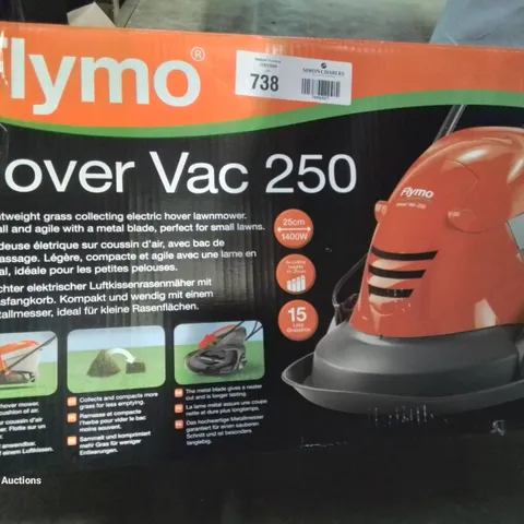 BOXED FLYMO HOVER VAC 250 