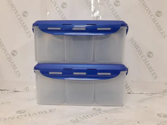 BOXED LOCK & LOCK STORAGE CONTAINERS IN BLUE