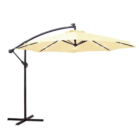 BOXED NEO CREAM/BEIGE LED PARASOL 3M (1 BOX) - COLLECTION ONLY