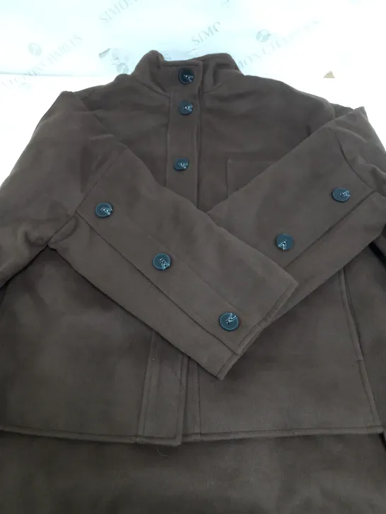 WYNNE COLLECTION BROWN COAT L