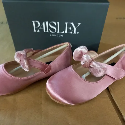 PAISLEY LONDON HOLLY KIDS SHOES IN PINK - UK INF 9