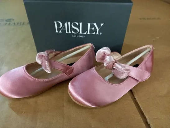 PAISLEY LONDON HOLLY KIDS SHOES IN PINK - UK INF 9