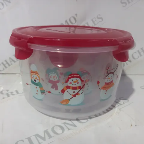 BOXED SET OF 4 NESTING FESTIVE CONTAINERS