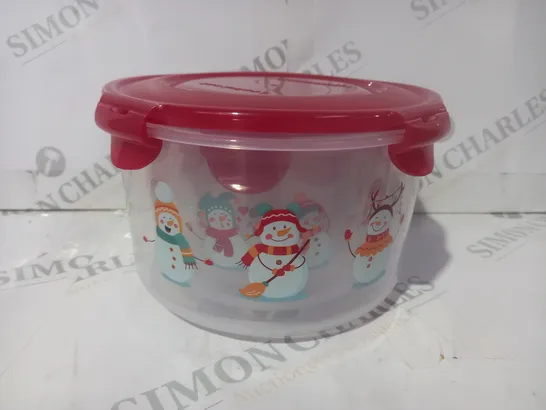 BOXED SET OF 4 NESTING FESTIVE CONTAINERS