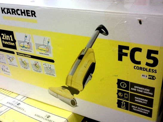 KARCHER FC 5 CORDLESS 2 IN 1 FUNCTION DRY/WET STICK FLOOR CLEANER 