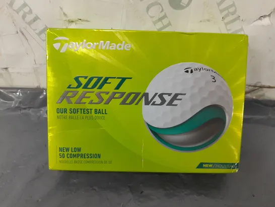 BOXED TAYLORMADE SOFT RESPONSE GOLF BALLS (QTY:12)