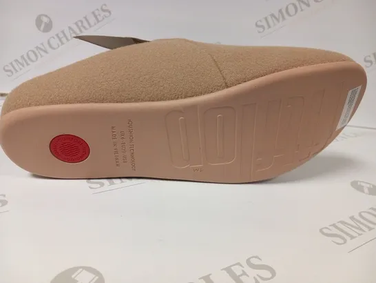 BOXED FITFLOP CHRISSIE II HAUS FELT BEIGE SLIPPERS SIZE EU 39