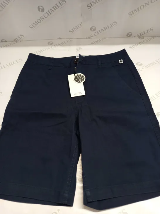 PRETTY GREEN NAVY CITY SHORTS SIZE 30