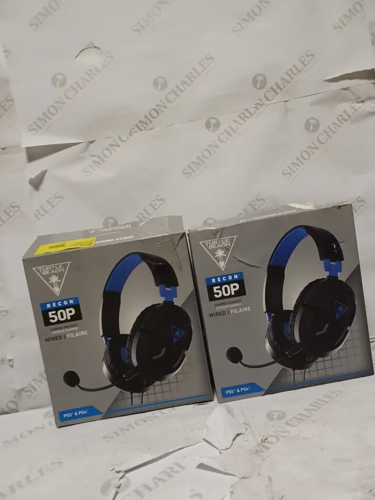 LOT OF 2 TURTLE BEACH RECON 50P