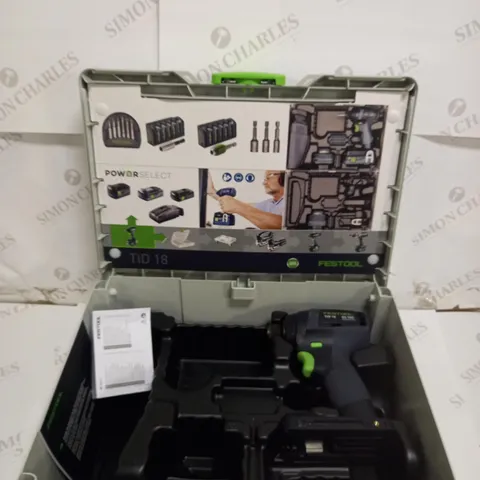 FESTOOL 577432 CORDLESS IMPACT DRIVER TID 18 HPC 4,0 I-PLUS ORGANIZER EDITION