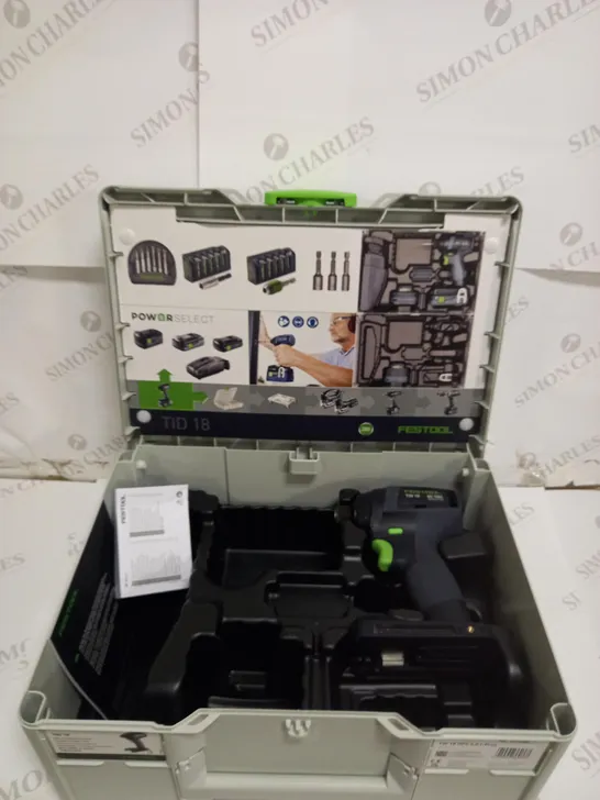 FESTOOL 577432 CORDLESS IMPACT DRIVER TID 18 HPC 4,0 I-PLUS ORGANIZER EDITION