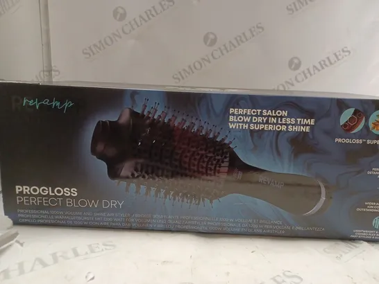 BOXED REVAMP PROGLOSS PERFECT BLOW DRY HAIRBRUSH RRP £60