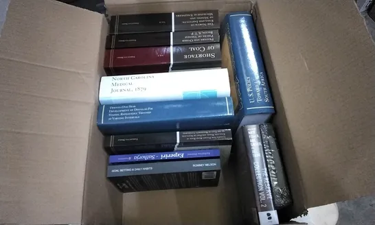 BOX OF APPROXIMATELY 20 ASSORTED BOOKS INCLUDING  EDUCATION, LAW AND NOVELS