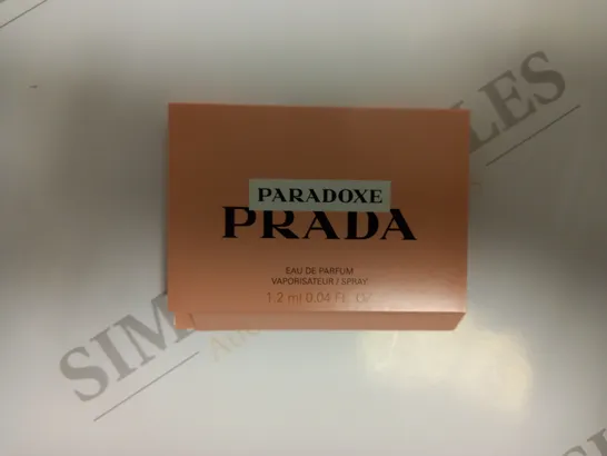 APPROXIMATELY 120 X 1.2ML PRADA PARADOXE EAU DE PARFUM SAMPLES 