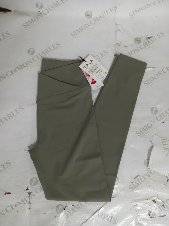 TALA DAYFLEX WRAP HIGH WAISTED LEGGING IN VINTAGE KHAKI SIZE M