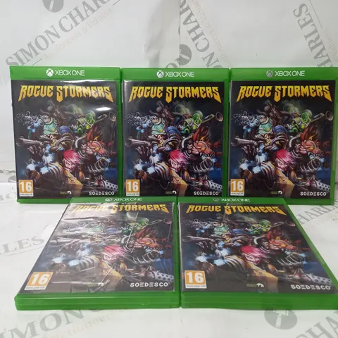 BOX OF 5 ROGUE STORMERS XBOX ONE VIDEO GAMES