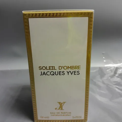 SEALED JACQUES YVES SOLEIL D'OMBRE EAU DE PARFUM FOR HER 100ML