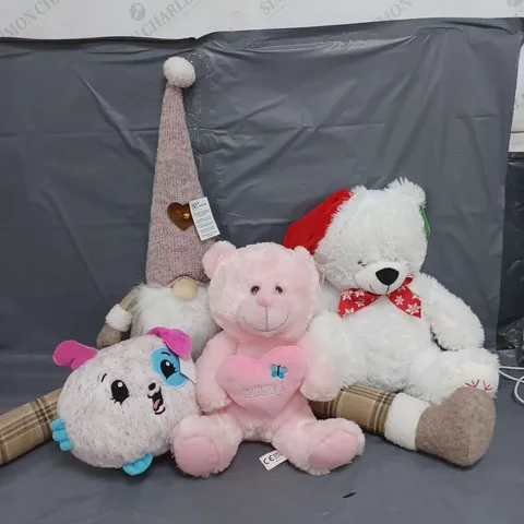 APPROXIMATELY 19 ASSORTED PLUSH SOFT TOYS