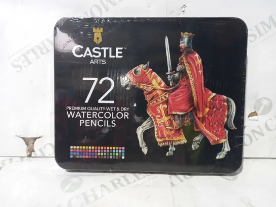 CASTLE ARTS - 72 PREMIUM QUALITY WET & DRY WATERCOLOUR PENCILS