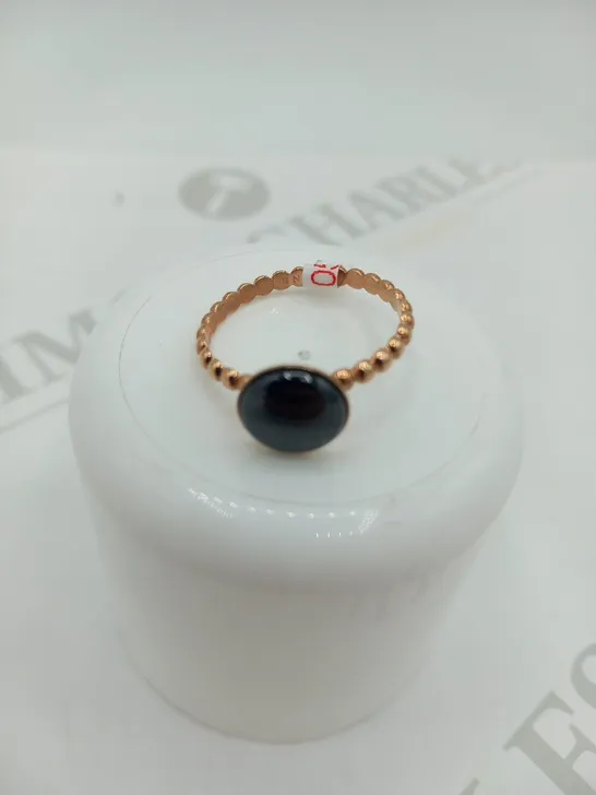 BERING ROSE CIRCLE AND BEAD RING SIZE 9