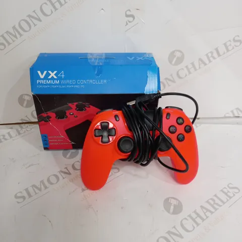 VX4 PREMIUM WIRED CONTROLLER FOR PS4 IN RED