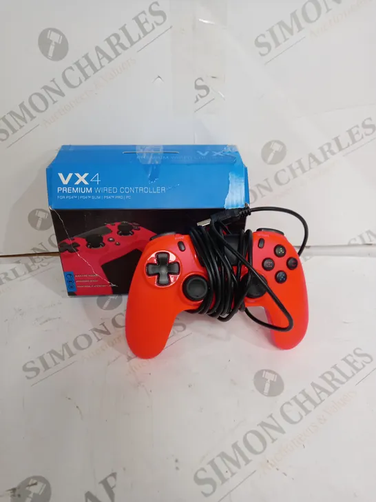 VX4 PREMIUM WIRED CONTROLLER FOR PS4 IN RED