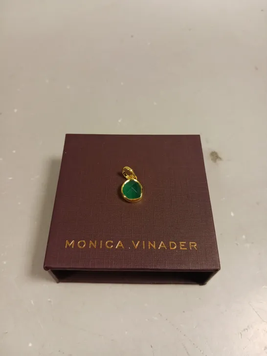 MONICA VINADER GREEN ONYX PENDANT 