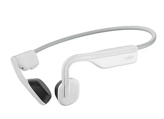 SHOKZ OPENMOVE WIRELESS BONE CONDUCTING SPORTS HEADPHONES WHITE