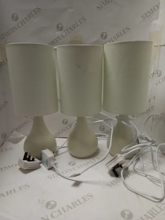 LOT OF 3 JOHN LEWIS KIRSTY TABLE LAMPS 