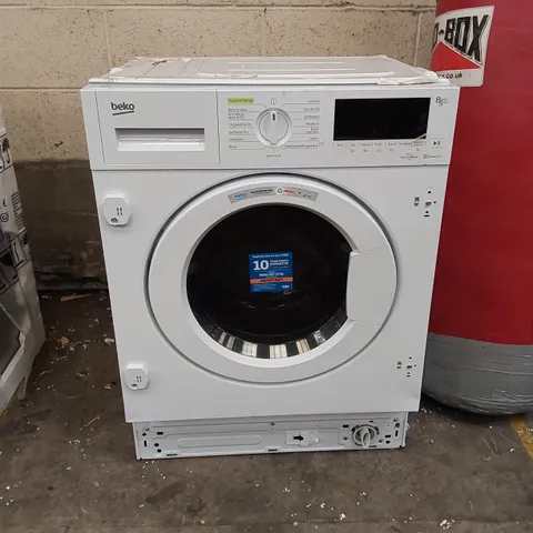 BEKO INTEGRATED WASHER AND DRYER - WHITE