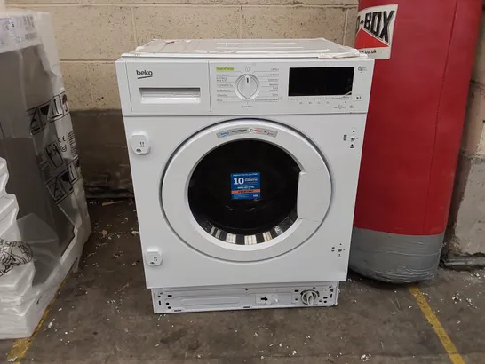 BEKO INTEGRATED WASHER AND DRYER - WHITE