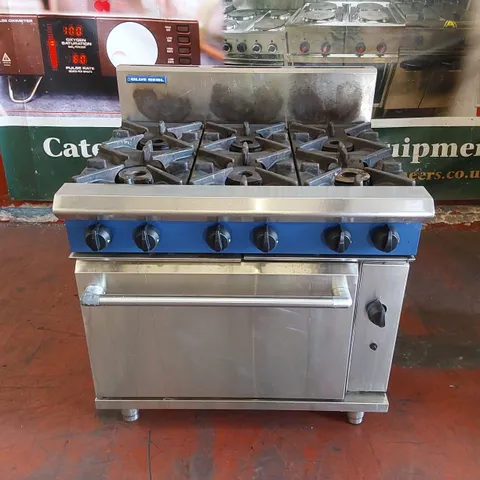 BLUE SEAL 6-BURNER RANGE STATIC GAS OVEN