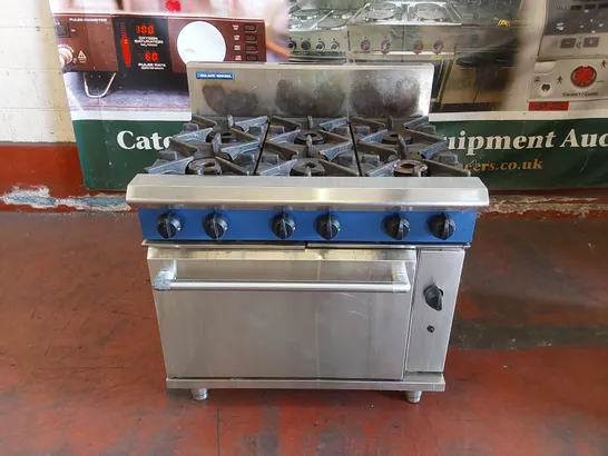 BLUE SEAL 6-BURNER RANGE STATIC GAS OVEN