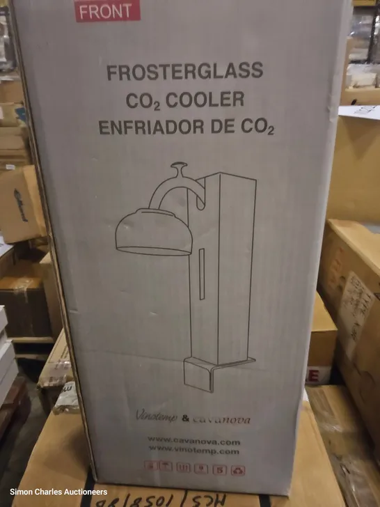 BOXED CAVANOVA CO2 WINE GLASS FROSTER