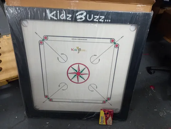 KIDZ BUZZ SPECIAL CARROM BOARD - 90X90CM