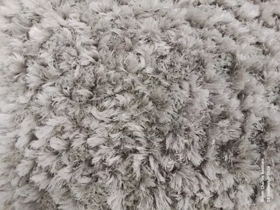 SHAGGY SILVER RECTANGULAR AREA RUG