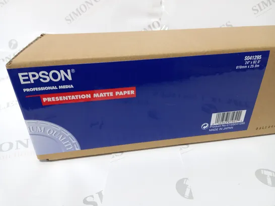 LOT OF 6 BOXED EPSOM PRESENTATION MATTE PAPER S041295 24"X82