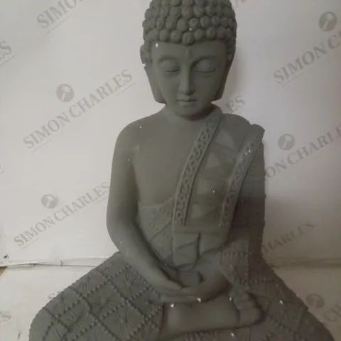 BUDDHA STATUE DECORATION GREY