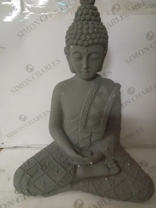 BUDDHA STATUE DECORATION GREY