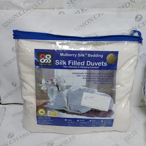 MULBERRY SILK HANDMADE & HANDCRAFTED SILK FILLED DUVET - DOUBLE 