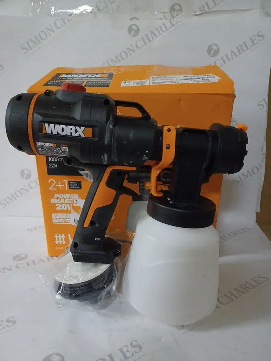 WORX 20V CORDLESS BRUSHLESS PAINT SPRAYER