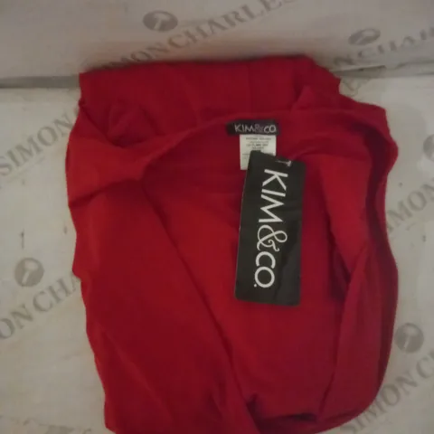 KIM&CO FLAME RED JUMPSUIT SIZE MEDIUM