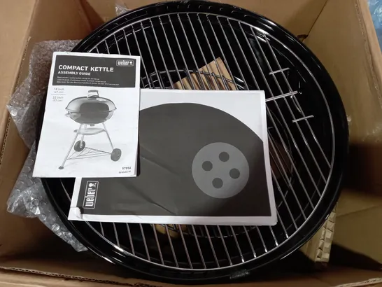 WEBER COMPACT CHARCOAL BBQ BLACK