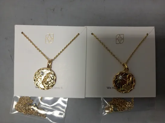 BOXED ABBOTT LYON BESTIES FOR LIFE CUSTOM INITIAL NECKLACE DUO IN GOLD