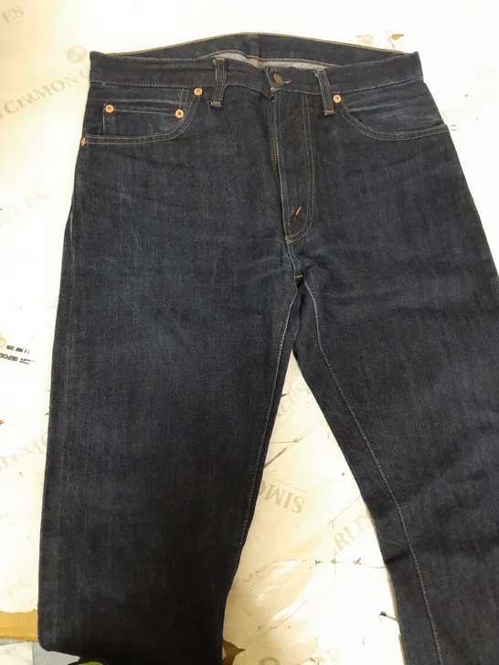 MENS LEVIS BLUE NAVY DENIM JEANS - SIZE UNSPECIFIED 