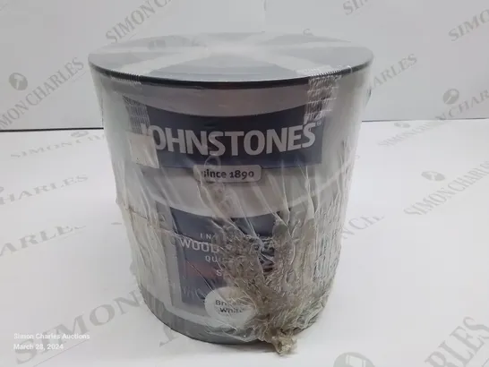 BRAND NEW JOHNSTONES INTERIOR WOOD & METAL SATIN PAINT - BRILLIANT WHITE 2.5L - COLLECTION ONLY