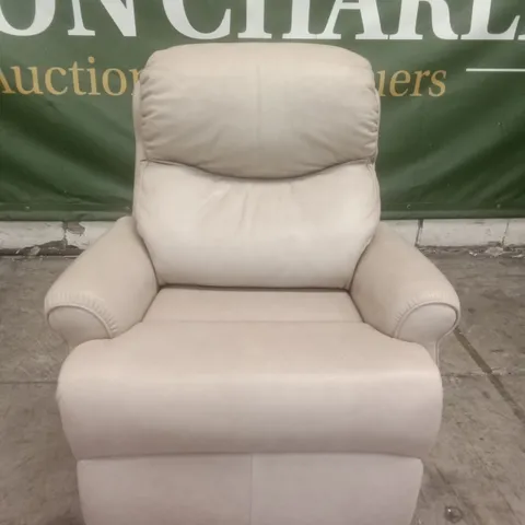 DESIGNER G PLAN MADE NETTLETON ARMCHAIR - REGENT PLASTER LEATHER 