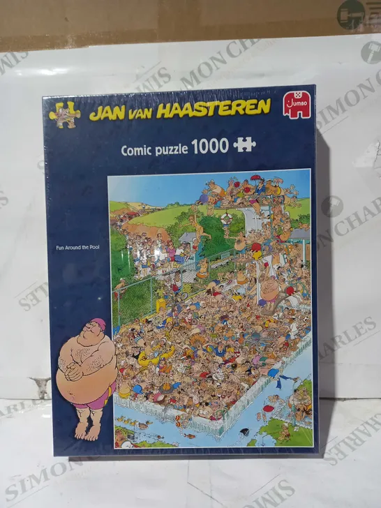 JUMBO JAN VAN HAASTEREN FUN AROUND THE POOL 1000 PIECE JIGSAW PUZZLE